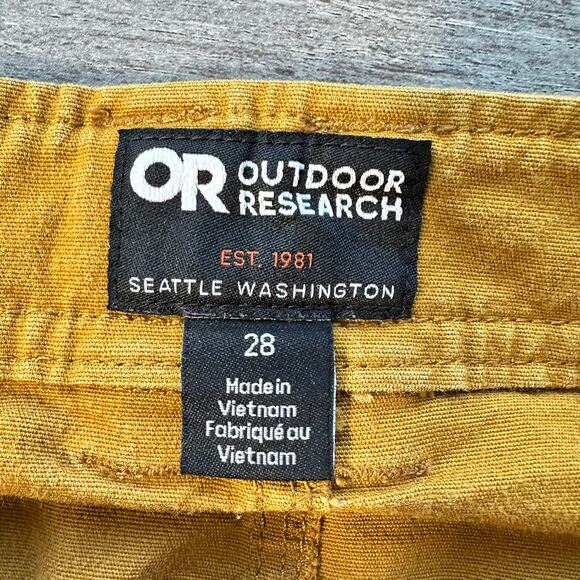 Outdoor Research Men's Shastin Cargo Pants Yellow Size 28 - Picture 8 of 15